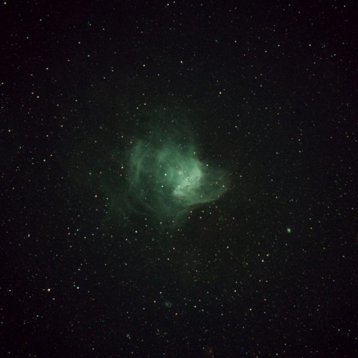 Name: Kym ThalassoudisInstagram: n/aCamera: ZWO ASI 533MC ProTelescope: Celestron SCT 9.25 inch f/6.3Subject: NGC 346Photo Taken: n/aImage Duration: ASIAIR App (screen shot)  Software: ASIAIR App (screen shot) No post-processing Filters used: Optolong L-eXtreme  Photo Information: NGC 346 is a young open cluster of stars with an associated nebula located in the Small Magellanic Cloud (SMC) that appears in the southern constellation of Tucana.